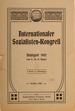 Das Protokoll zum Sozialistenkongress