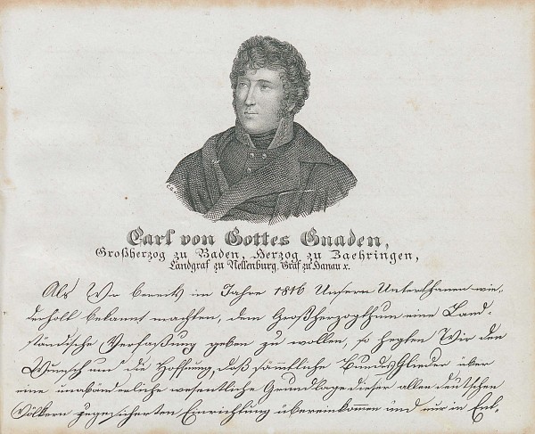 Die Verfassung von 1818 als Schulfibel und Identifikationsmuster: Lesebuch für badische Schulen, 1831 <br> GLA Karlsruhe Cl 123