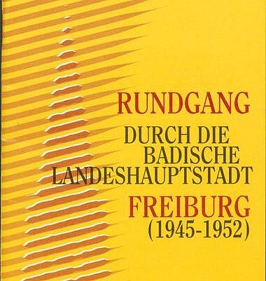 Flyer für einen Rundgang durch die Landeshauptstadt Freiburg